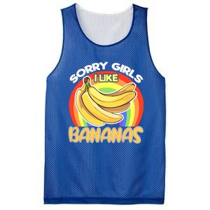 Funny Sorry I Like Bananas Gender Equality Pride Gift Mesh Reversible Basketball Jersey Tank