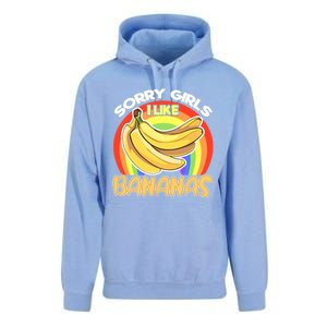 Funny Sorry I Like Bananas Gender Equality Pride Gift Unisex Surf Hoodie