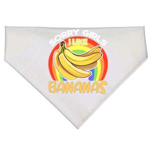 Funny Sorry I Like Bananas Gender Equality Pride Gift USA-Made Doggie Bandana