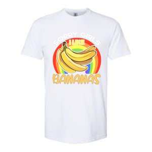 Funny Sorry I Like Bananas Gender Equality Pride Gift Softstyle CVC T-Shirt