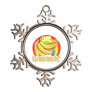 Funny Sorry I Like Bananas Gender Equality Pride Gift Metallic Star Ornament