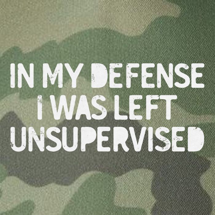 Funny Saying In My Defense I Was Left Unsupervised Legacy Tie Dye Trucker Hat