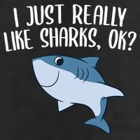 Funny Sharks I Just Really Like Sharks Ok Funny Shark Gift Adult Drive Performance Visor