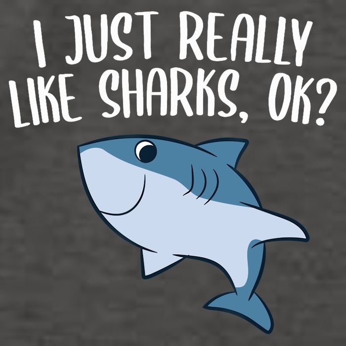 Funny Sharks I Just Really Like Sharks Ok Funny Shark Gift Vector Backpack