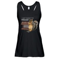 Funny Squirrel I Want To Speak To The Manager Ladies Essential Flowy Tank