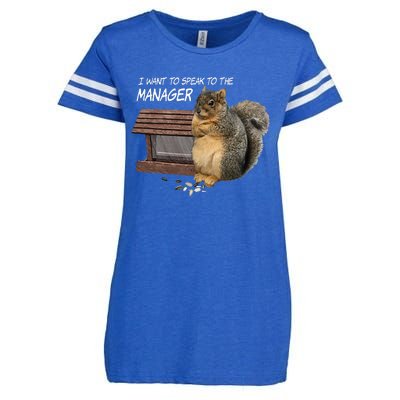 Funny Squirrel I Want To Speak To The Manager Enza Ladies Jersey Football T-Shirt