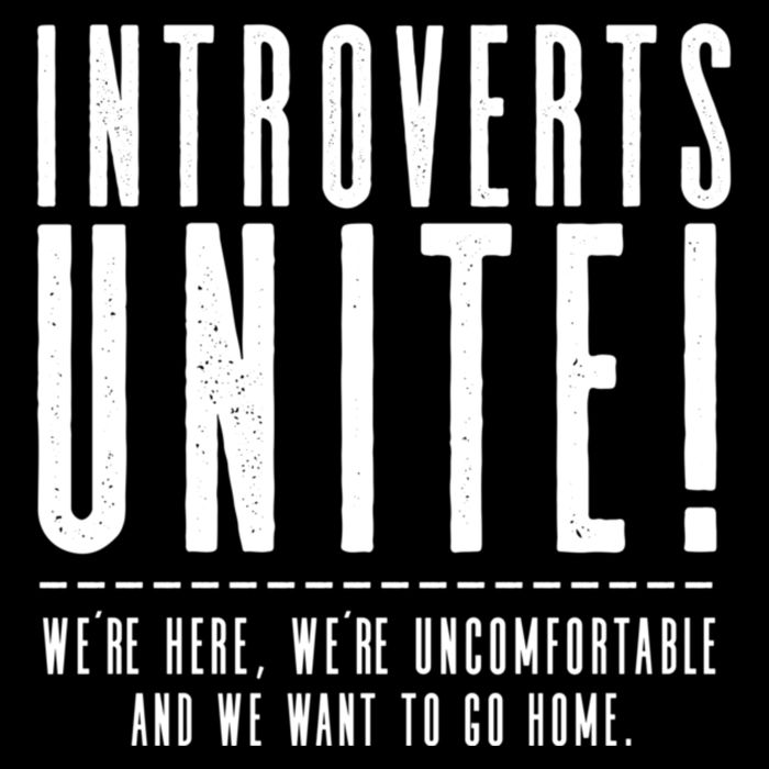 Funny Sarcastic Introvert Introverts Unite! Poster