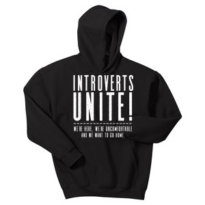 Funny Sarcastic Introvert Introverts Unite! Kids Hoodie