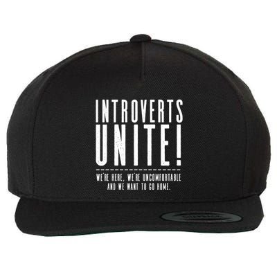 Funny Sarcastic Introvert Introverts Unite! Wool Snapback Cap