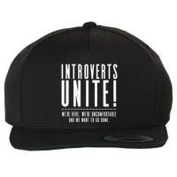 Funny Sarcastic Introvert Introverts Unite! Wool Snapback Cap