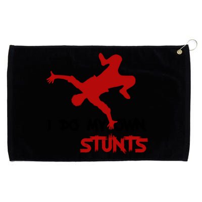 Funny Ski I Do My Own Stunts Skiing Gifts For Men & Women Grommeted Golf Towel