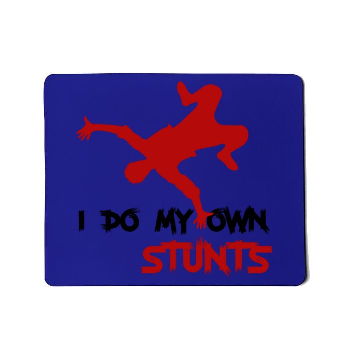 Funny Ski I Do My Own Stunts Skiing Gifts For Men & Women Mousepad