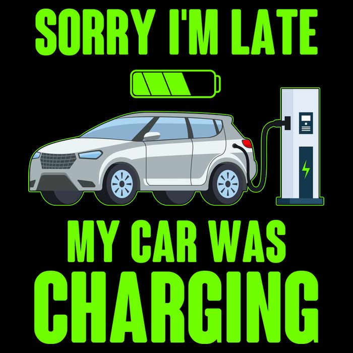 Funny Sorry Im Late My Car Was Charging City Backpack