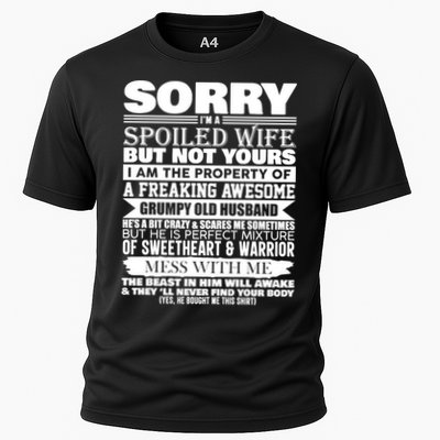 Funny Sorry I'm A Spoiled Wife Of Grumpy Old Husband Performance Shirt