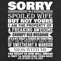 Funny Sorry I'm A Spoiled Wife Of Grumpy Old Husband Golf Towel
