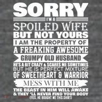Funny Sorry I'm A Spoiled Wife Of Grumpy Old Husband Mesh Reversible Basketball Jersey Tank