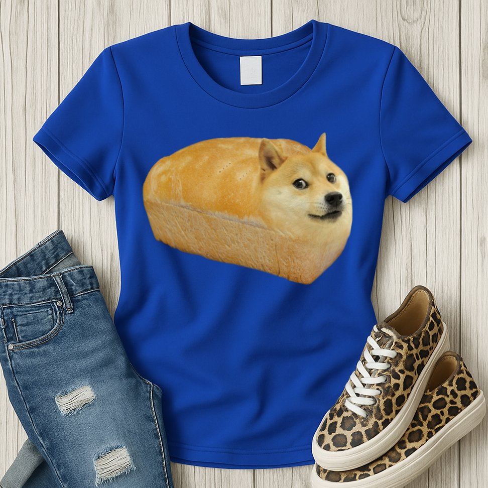 Fashion Shiba Inu Doge Bread Meme Dog Ugly Cool Gift Sweater Womens T-Shirt
