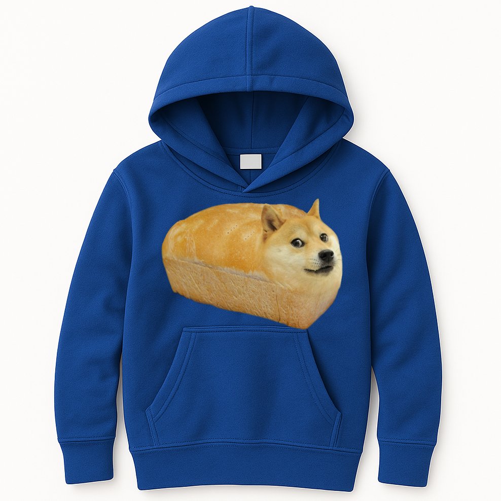 Fashion Shiba Inu Doge Bread Meme Dog Ugly Cool Gift Sweater Kids Hoodie