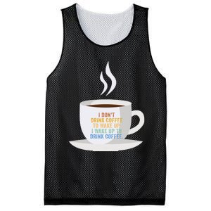 Funny Sarcastic Ideas For Drink Coffee Gift Mesh Reversible Basketball Jersey Tank