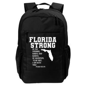 Florida Strong In The Storms Winds And Waves He Whispers Daily Commute Backpack