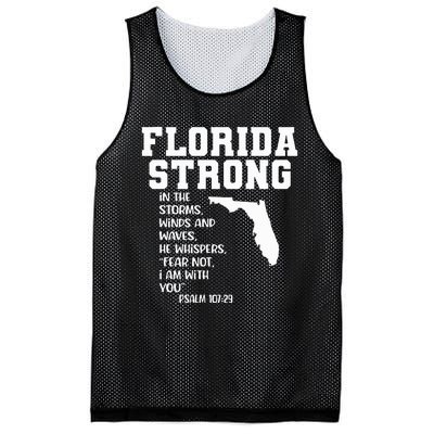 Florida Strong In The Storms Winds And Waves He Whispers Mesh Reversible Basketball Jersey Tank