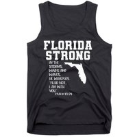 Florida Strong In The Storms Winds And Waves He Whispers Tank Top