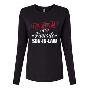 Favorite son in law from mother in law or father in law Womens Cotton Relaxed Long Sleeve T-Shirt