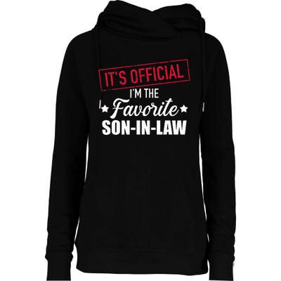 Favorite son in law from mother in law or father in law Womens Funnel Neck Pullover Hood