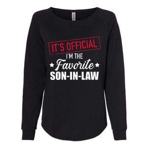 Favorite son in law from mother in law or father in law Womens California Wash Sweatshirt