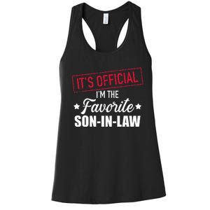 Favorite son in law from mother in law or father in law Women's Racerback Tank