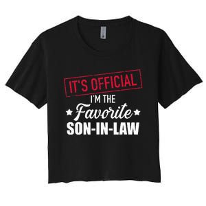 Favorite son in law from mother in law or father in law Women's Crop Top Tee