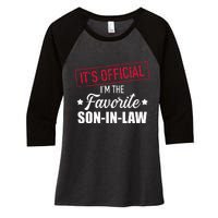 Favorite son in law from mother in law or father in law Women's Tri-Blend 3/4-Sleeve Raglan Shirt