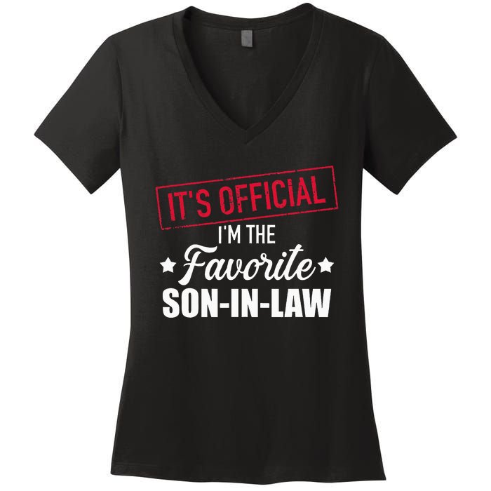 Favorite son in law from mother in law or father in law Women's V-Neck T-Shirt