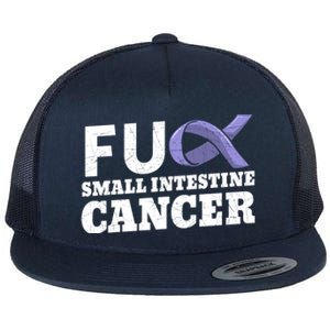 Fuck Small Intestine Cancer Bowel Cancer Awareness Duodenal Cute Gift Flat Bill Trucker Hat