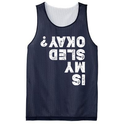 Funny Snowmobiling Is My Sled Okay? Snowmobile Lovers Mesh Reversible Basketball Jersey Tank