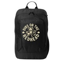Funny Shamrock Irish St Patricks Day Dibs On The Redhead City Backpack