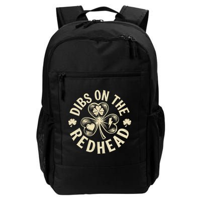 Funny Shamrock Irish St Patricks Day Dibs On The Redhead Backpack