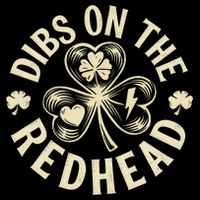 Funny Shamrock Irish St Patricks Day Dibs On The Redhead Sustainable Bucket Hat