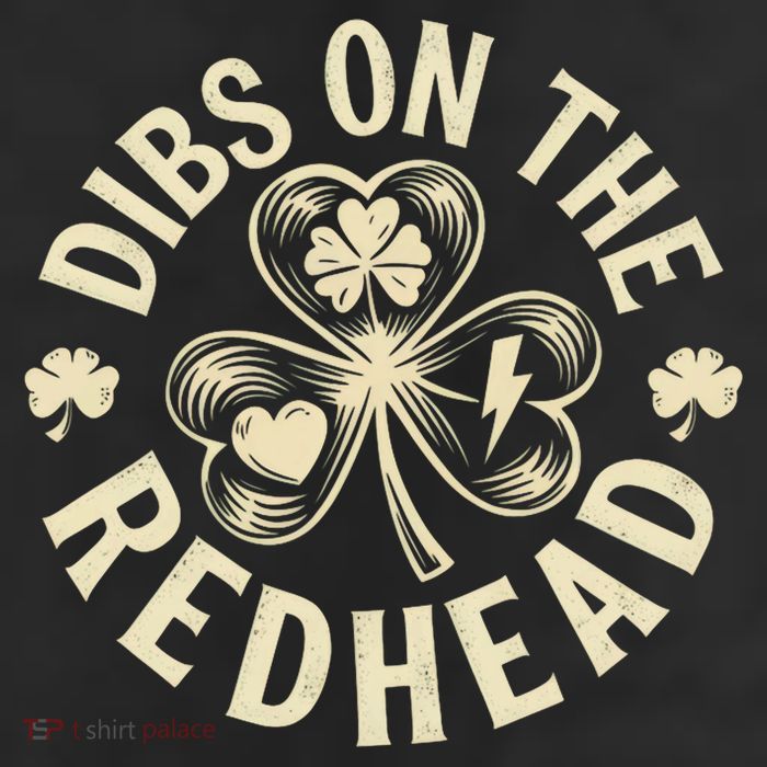 Funny Shamrock Irish St Patricks Day Dibs On The Redhead Beanie