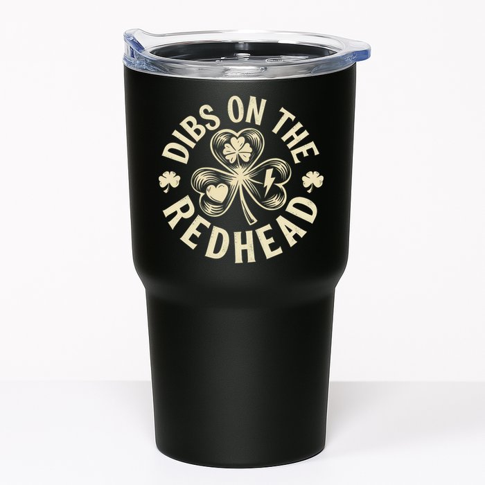 Funny Shamrock Irish St Patricks Day Dibs On The Redhead Tumbler