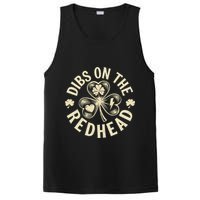 Funny Shamrock Irish St Patricks Day Dibs On The Redhead PosiCharge Competitor Tank