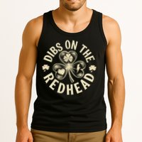 Funny Shamrock Irish St Patricks Day Dibs On The Redhead Tank Top