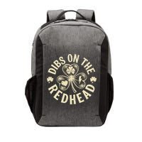 Funny Shamrock Irish St Patricks Day Dibs On The Redhead Vector Backpack