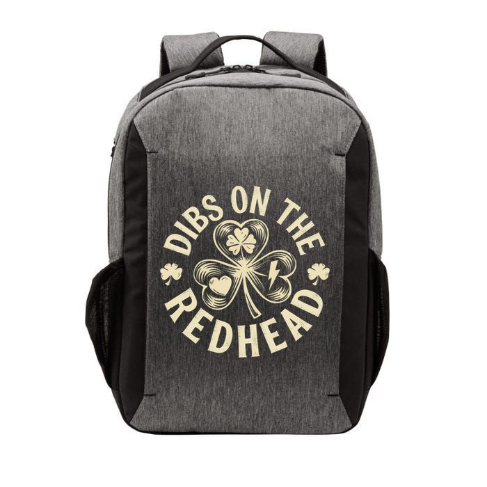 Funny Shamrock Irish St Patricks Day Dibs On The Redhead Vector Backpack