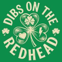 Funny Shamrock Irish St Patricks Day Dibs On The Redhead Tall T-Shirt