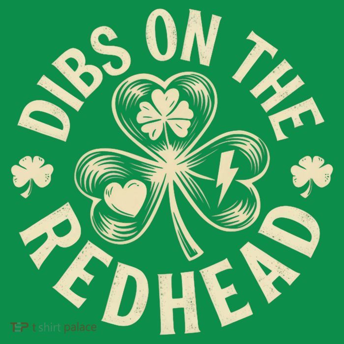 Funny Shamrock Irish St Patricks Day Dibs On The Redhead Mesh Reversible Basketball Jersey Tank