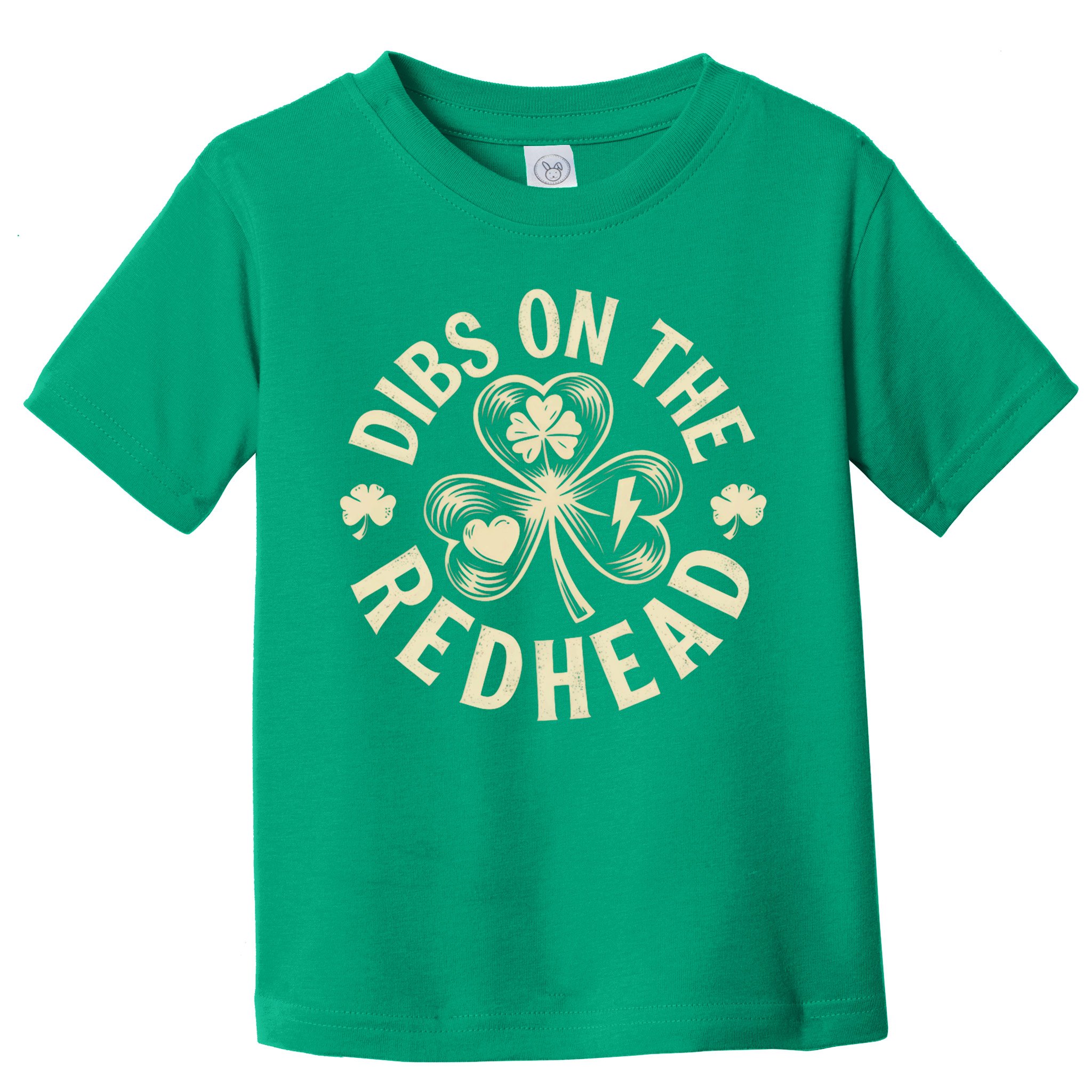Funny Shamrock Irish St Patricks Day Dibs On The Redhead Toddler T-Shirt