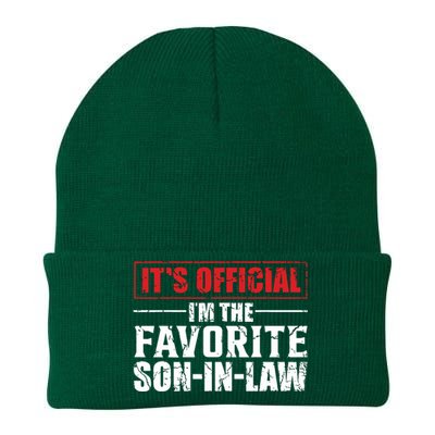 Funny Son In Law Im The Favorite Son In Law Knit Cap Winter Beanie