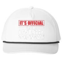 Funny Son In Law Im The Favorite Son In Law Snapback Five-Panel Rope Hat