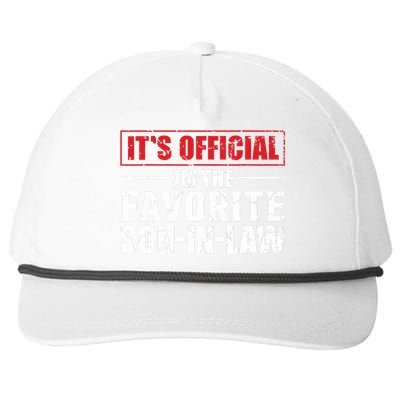 Funny Son In Law Im The Favorite Son In Law Snapback Five-Panel Rope Hat